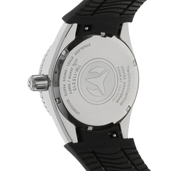 Reloj Technomarine para dama/unisex en acero inoxidable correa silicona.