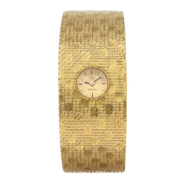 Reloj Omega para dama en oro amarillo 18 kilates.