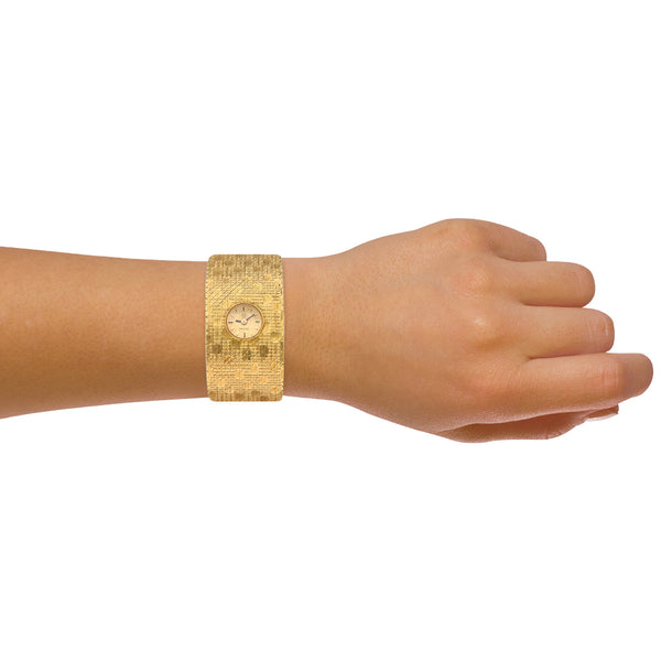 Reloj Omega para dama en oro amarillo 18 kilates.