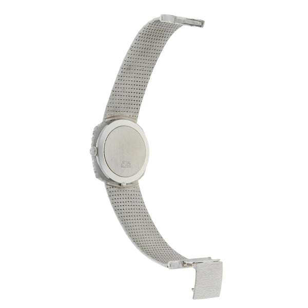 Reloj Omega para dama/unisex en oro blanco 18 kilates.