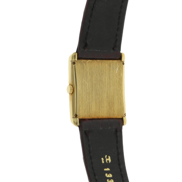 Reloj Piaget para dama/unisex caja en oro amarillo 18 kilates correa piel.