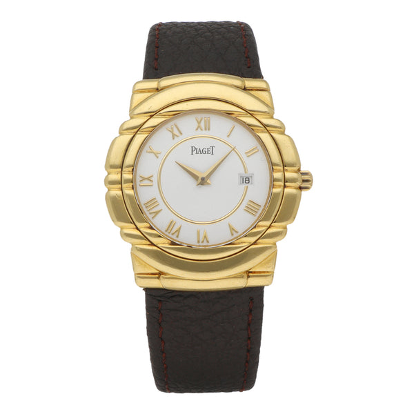 Reloj Piaget para caballero modelo Tanagra caja en oro amarillo 18 kilates.