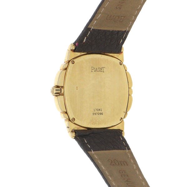 Reloj Piaget para caballero modelo Tanagra caja en oro amarillo 18 kilates.