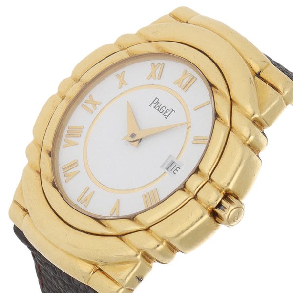 Reloj Piaget para caballero modelo Tanagra caja en oro amarillo 18 kilates.