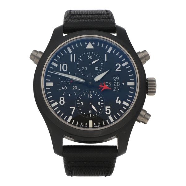 Reloj IWC para caballero modelo Pilot Chronograph Top Gun.