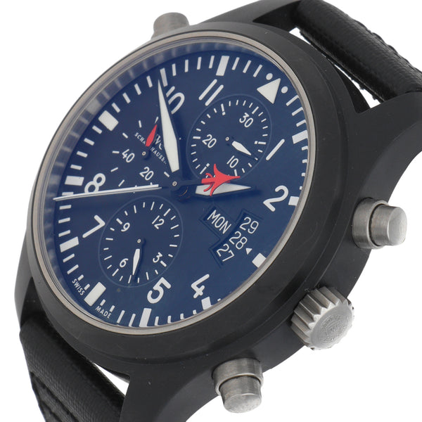 Reloj IWC para caballero modelo Pilot Chronograph Top Gun.