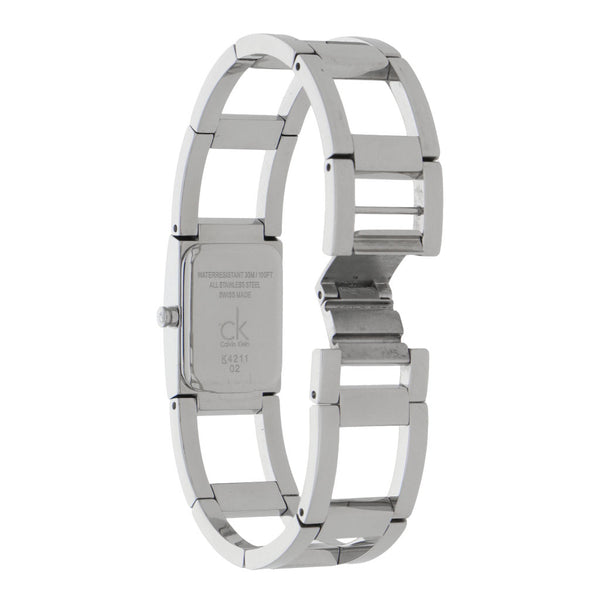 Reloj Calvin Klein para dama en acero inoxidable.