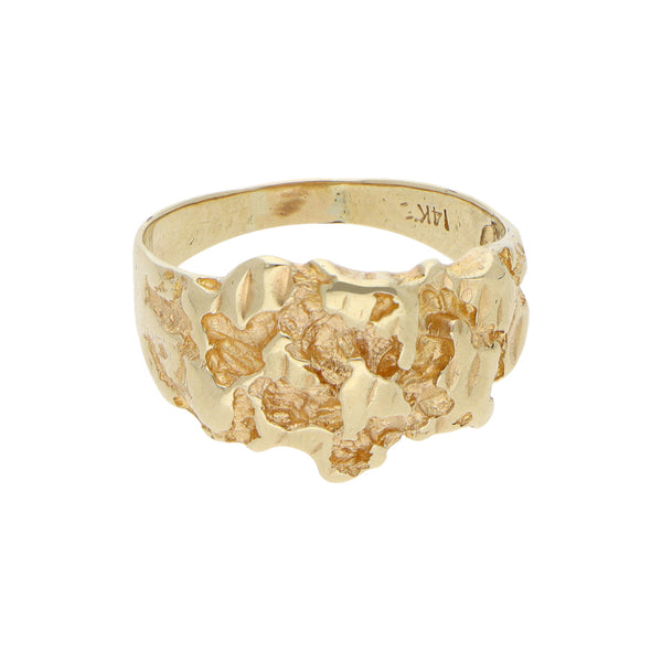 Anillo barroco en oro amarillo 14 kilates.