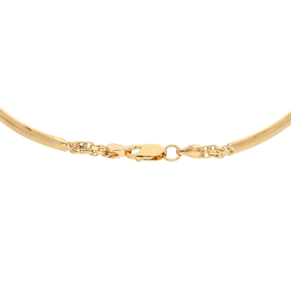 Pulsera eslabón combinado en oro amarillo 18 kilates.