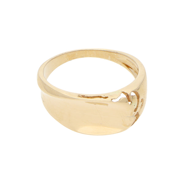 Anillo calado en oro amarillo 14 kilates.