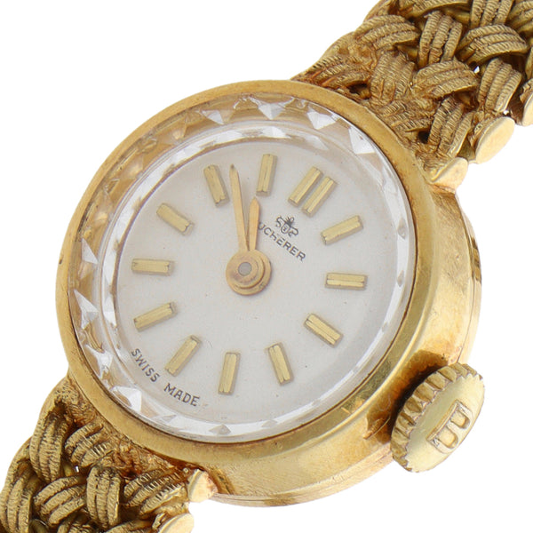 Reloj Bucherer para dama en oro amarillo 18 kilates.