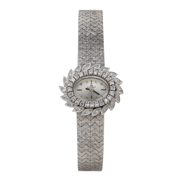 Reloj Bucherer para dama en oro blanco 18 kilates.