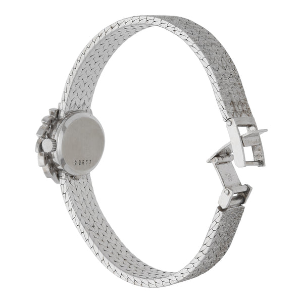 Reloj Bucherer para dama en oro blanco 18 kilates.