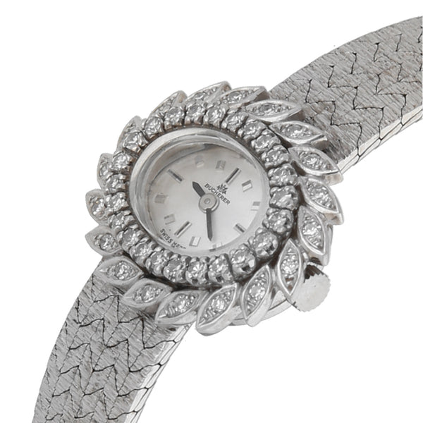 Reloj Bucherer para dama en oro blanco 18 kilates.