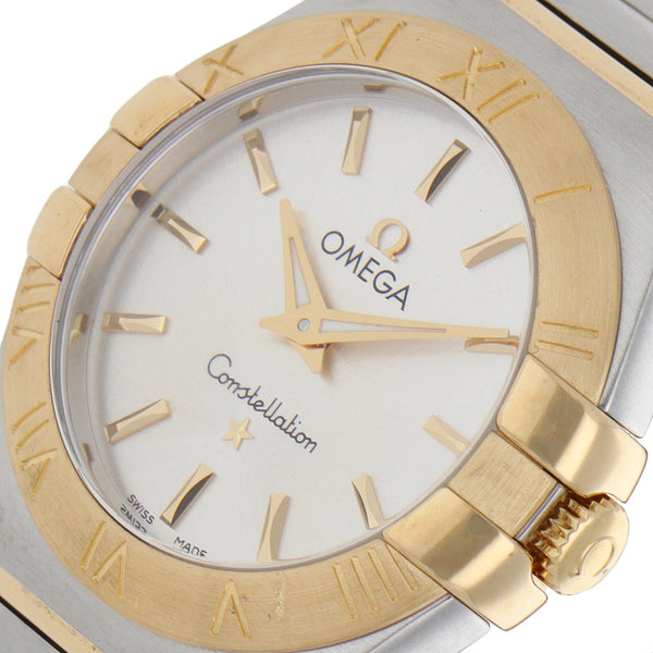 Reloj Omega para dama modelo Constellation vistas en oro amarillo 18 kilates.