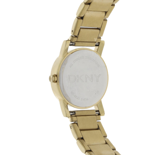 Reloj DKNY para dama en acero chapa.