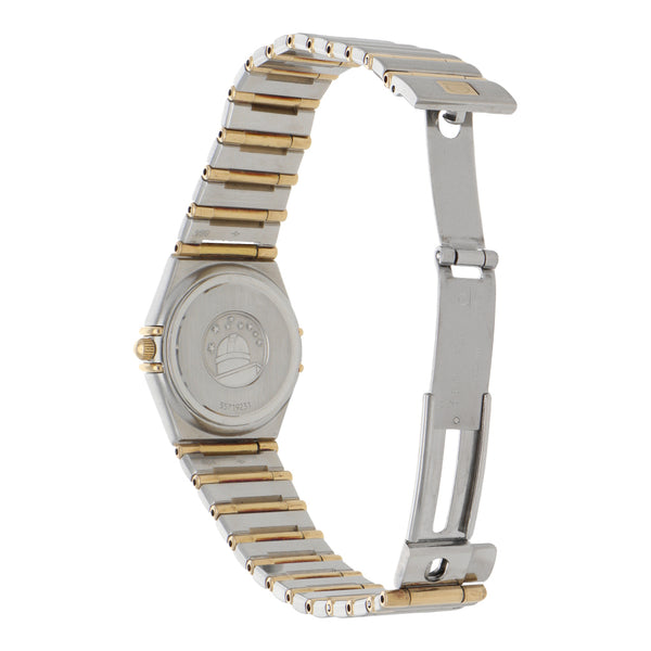 Reloj Omega para dama modelo Constellation vistas en oro amarillo 18 kilates.