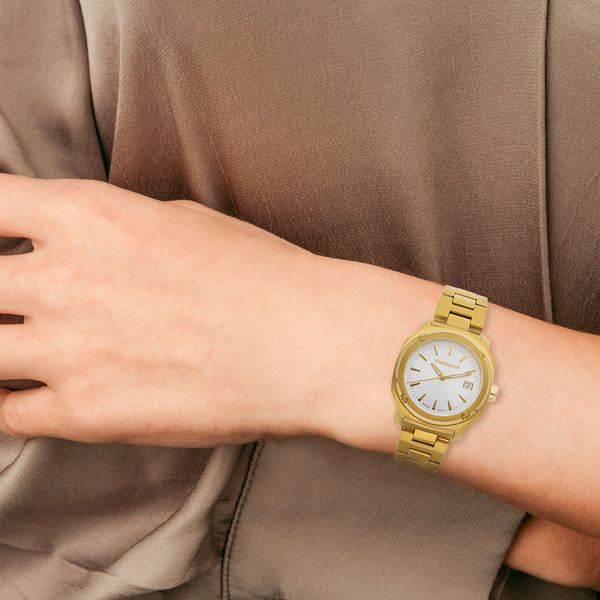 Reloj Wenger para dama unisex en acero chapa.