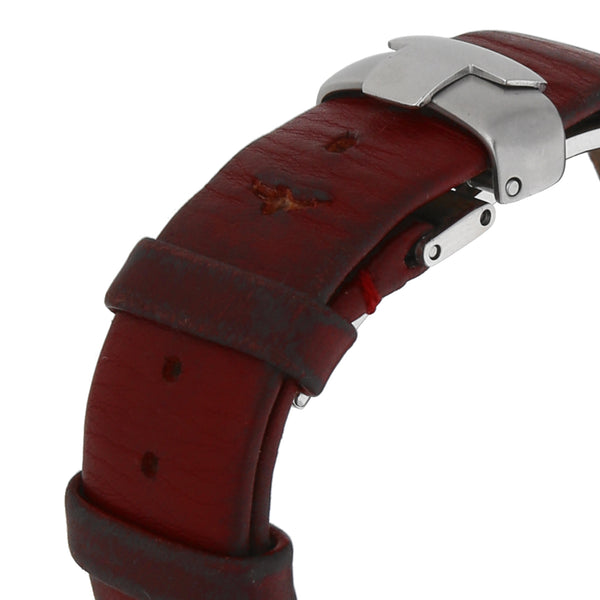 Reloj Tissot para dama en acero inoxidable pulso piel.