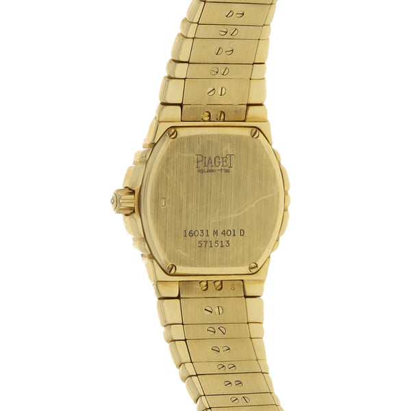 Reloj Piaget para dama modelo Tanagra en oro amarillo 18 kilates.