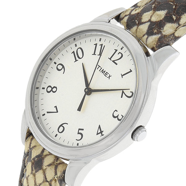 Reloj Timex para dama/unisex en acero inoxidable pulso piel.