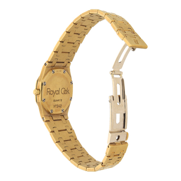 Reloj Audermars Piguet para dama modelo Royal Oak Lady en oro amarillo 18 kilates.