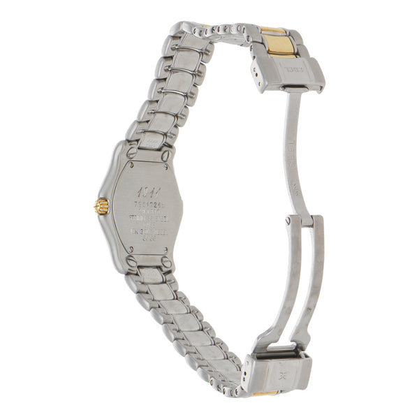 Reloj Ebel para dama modelo 1911 bisel en oro amarillo 18 kilates.