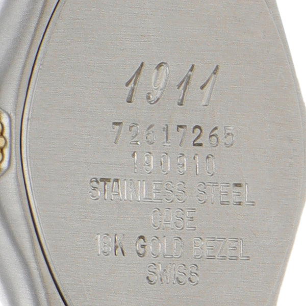 Reloj Ebel para dama modelo 1911 bisel en oro amarillo 18 kilates.