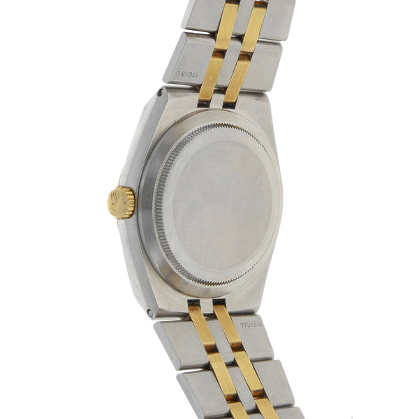 Reloj Rolex para caballero modelo OysterQuartz DateJust vistas en oro amarillo 18 kilates.