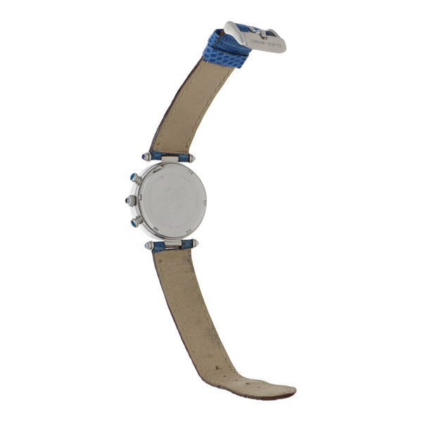 Reloj Klaus Kobec para dama caja acero inoxidable correa piel.