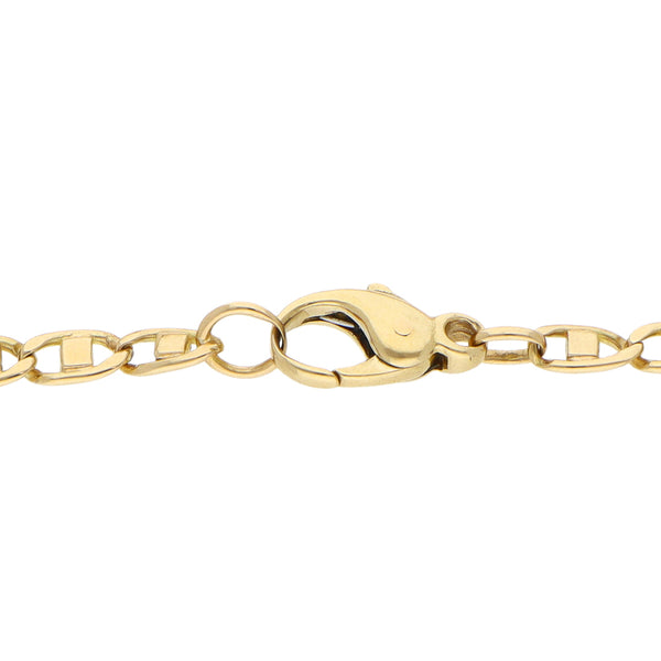 Pulsera eslabón nudo marino en oro amarillo 18 kilates.