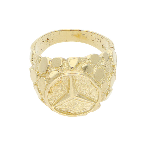 Anillo barroco en oro amarillo 14 kilates.