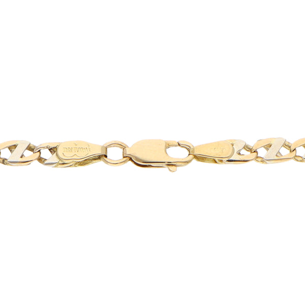 Pulsera eslabón nudo marino en oro amarillo 18 kilates.