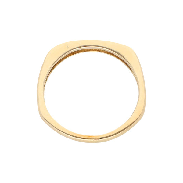 Anillo liso en oro amarillo 14 kilates.