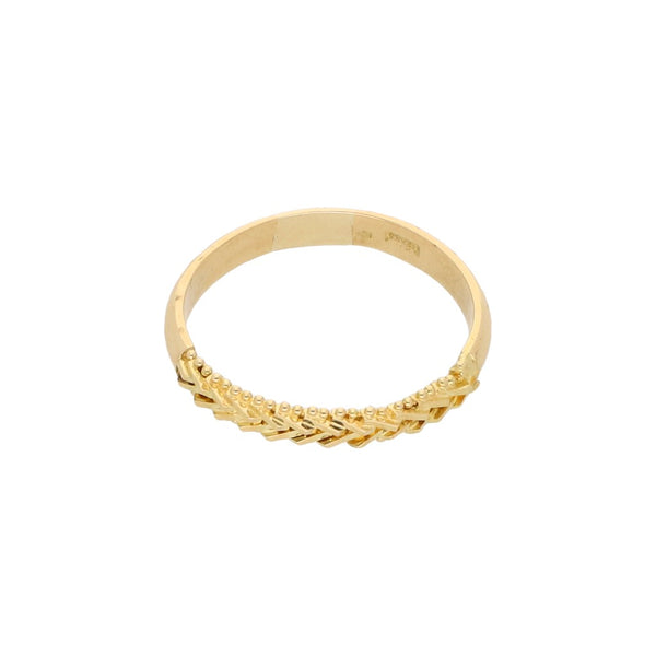 Anillo boleado en oro amarillo 14 kilates.