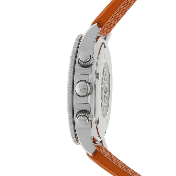 Reloj Hermes para dama en acero inoxidable correa caucho.