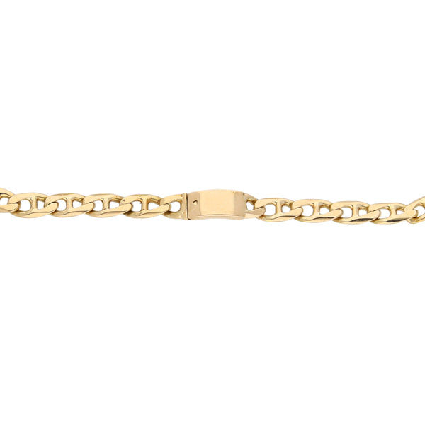 Pulsera eslabón nudo marino en oro amarillo 14 kilates.