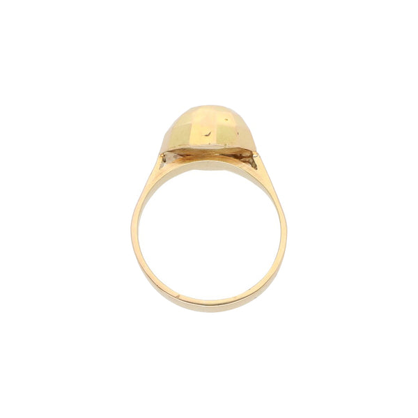 Anillo diseño especial en oro amarillo 14 kilates.