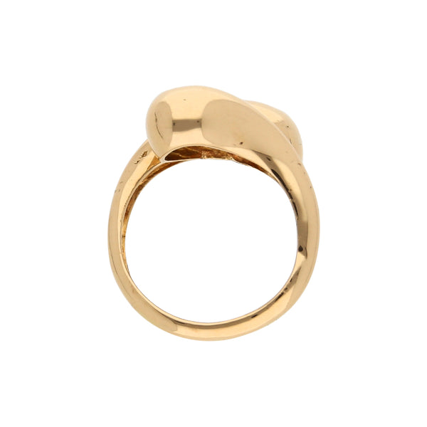 Anillo estilizado en oro amarillo 18 kilates.