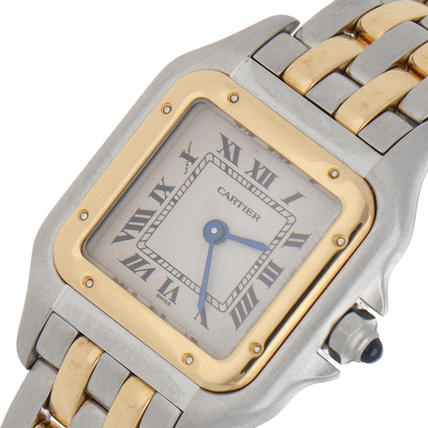 Reloj Cartier para dama modelo Panthere vistas en oro amarillo 18 kilates.