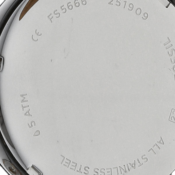 Reloj Fossil para caballero en acero esmalte correa piel.