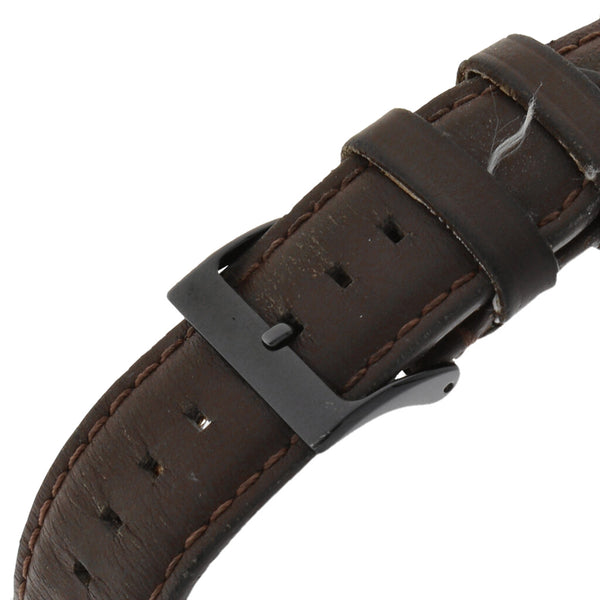 Reloj Fossil para caballero en acero esmalte correa piel.