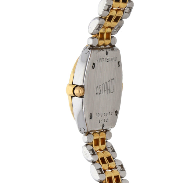 Reloj Chopard para dama modelo Gstaad vistas oro amarillo 18 kilates.