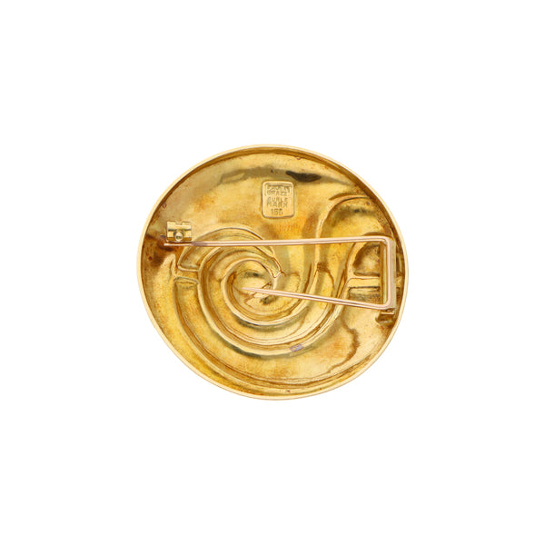 Prendedor diseño especial en oro amarillo 18 kilates.