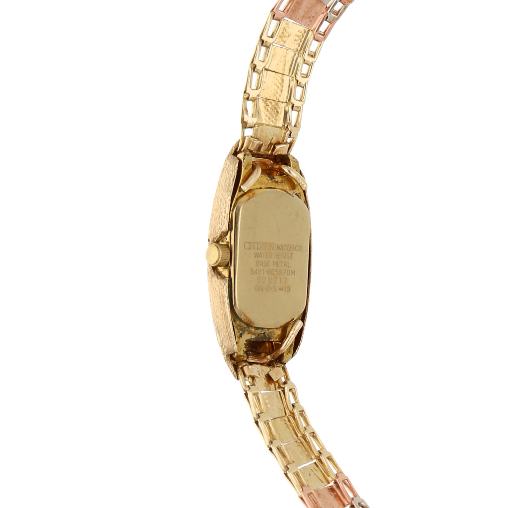 Reloj Citizen Para Dama Dorado Reloj Citizen Para Dama Caja En