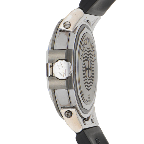 Reloj Harry Winston para caballero modelo Ocean Diver caja en oro blanco 18 kilates y Zalium.