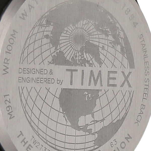 Reloj Timex para caballero en acero esmalte correa plástico.
