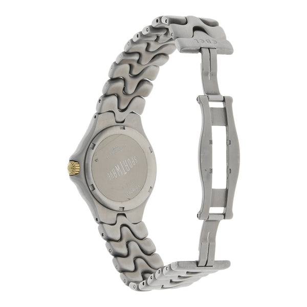 Reloj Ebel para caballero modelo Sport Wave vistas oro amarillo 18 kilates.