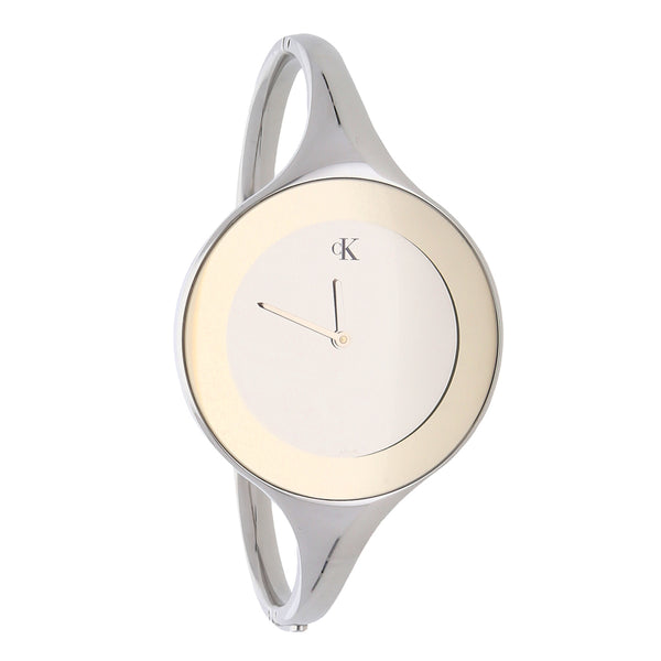 Reloj Calvin Klein para dama en acero inoxidable.