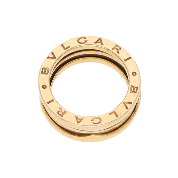 Argolla diseño especial firma Bulgari en oro amarillo 18 kilates.